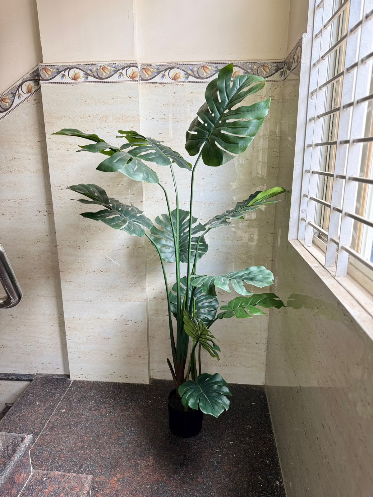 Artificial Monstera Plant (Compact)