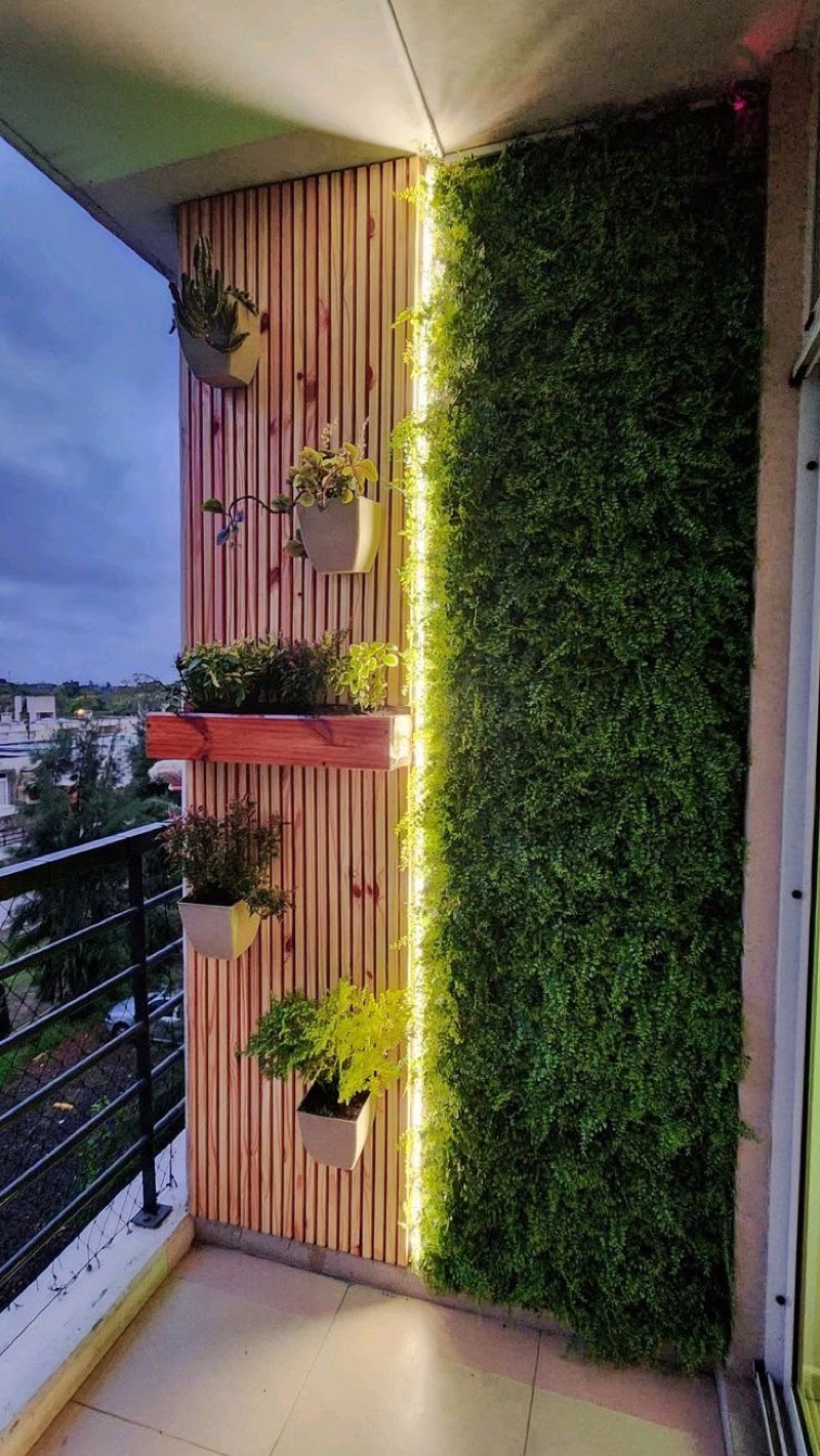 Artificial green wall installation by Afloraa
