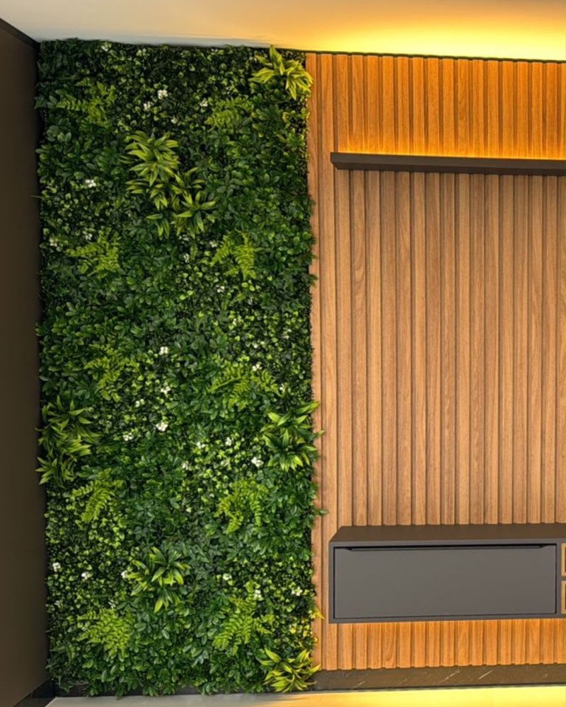 Artificial green wall installation by Afloraa