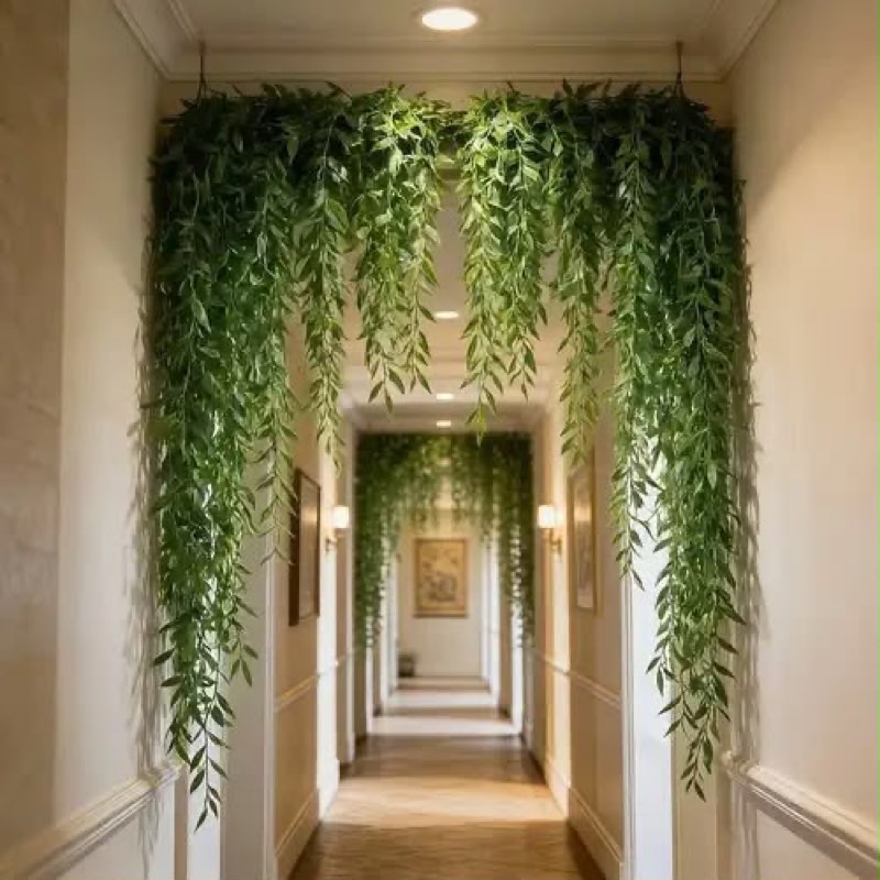 Hanging greenery installation by Afloraa