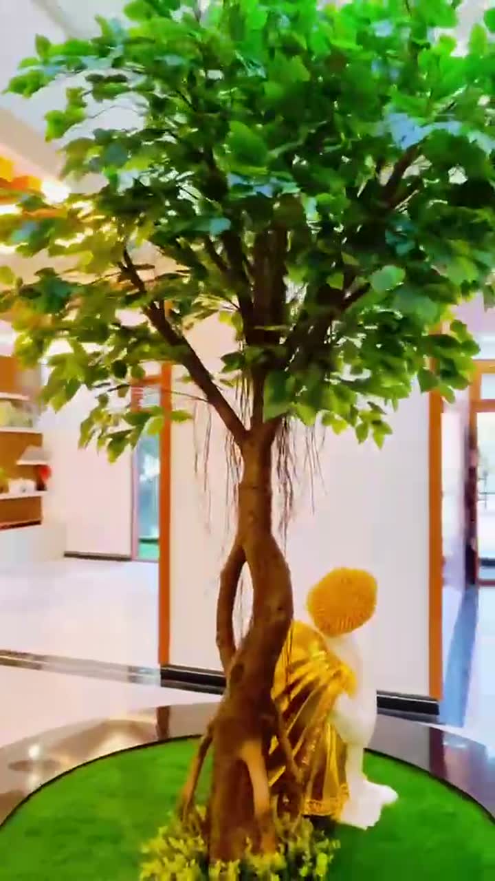 Large artificial tree installation by Afloraa